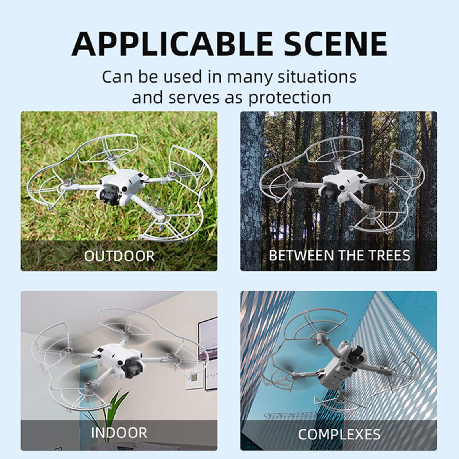 Okrąg osłony śmigła do DJI MINI 4 Pro Drone Propellers antykolizyjny zderzak ostrze osłona ochronna osłona