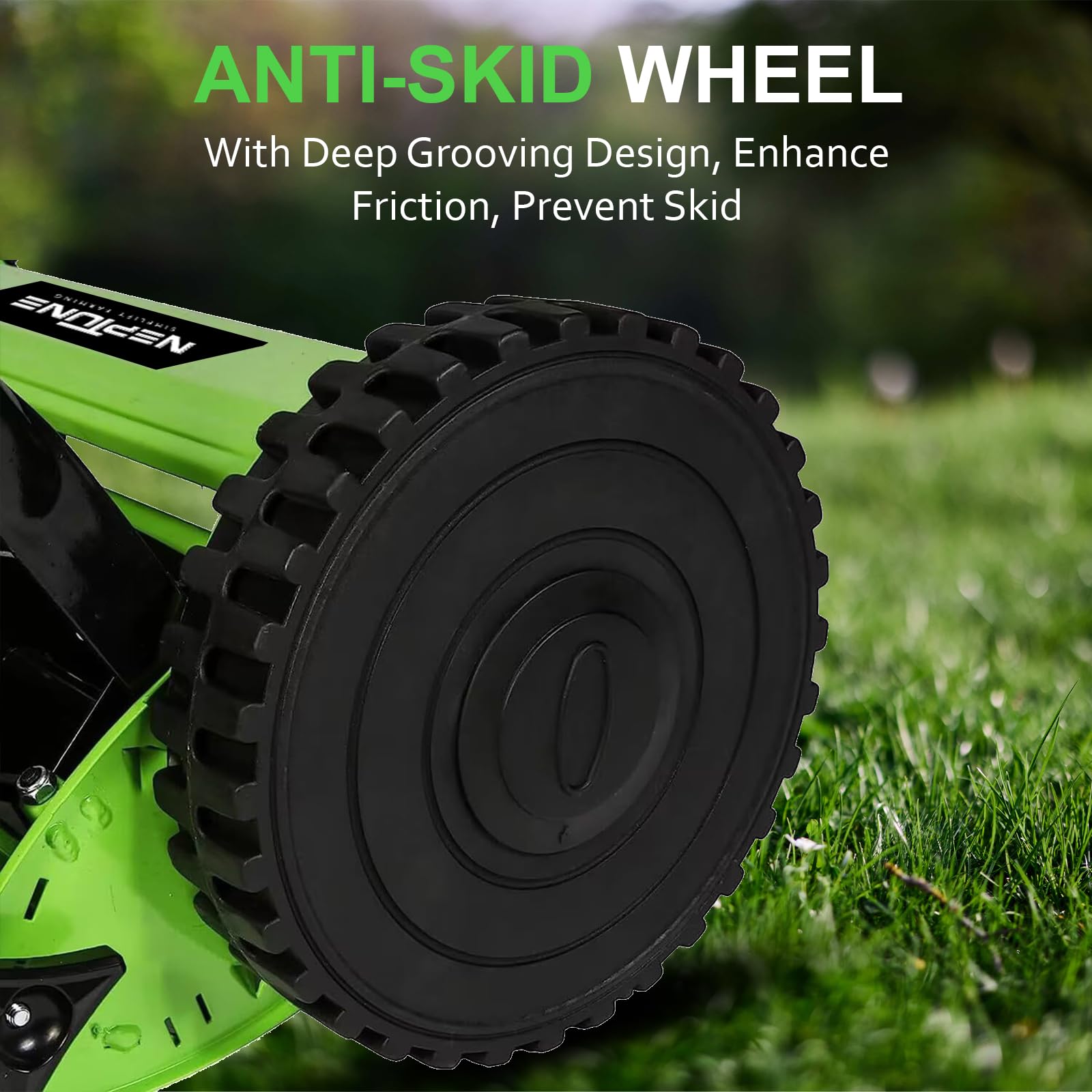 Neptune Simplify Farming Hand Push Manual Lawn Mower 16-Inch 5-Blade with 35 Liters Grass Catcher | Adjustable Handle Height | Grass Cutter Machine Sweeper for Home Garden and Park Greening - Image 8 thumbnail