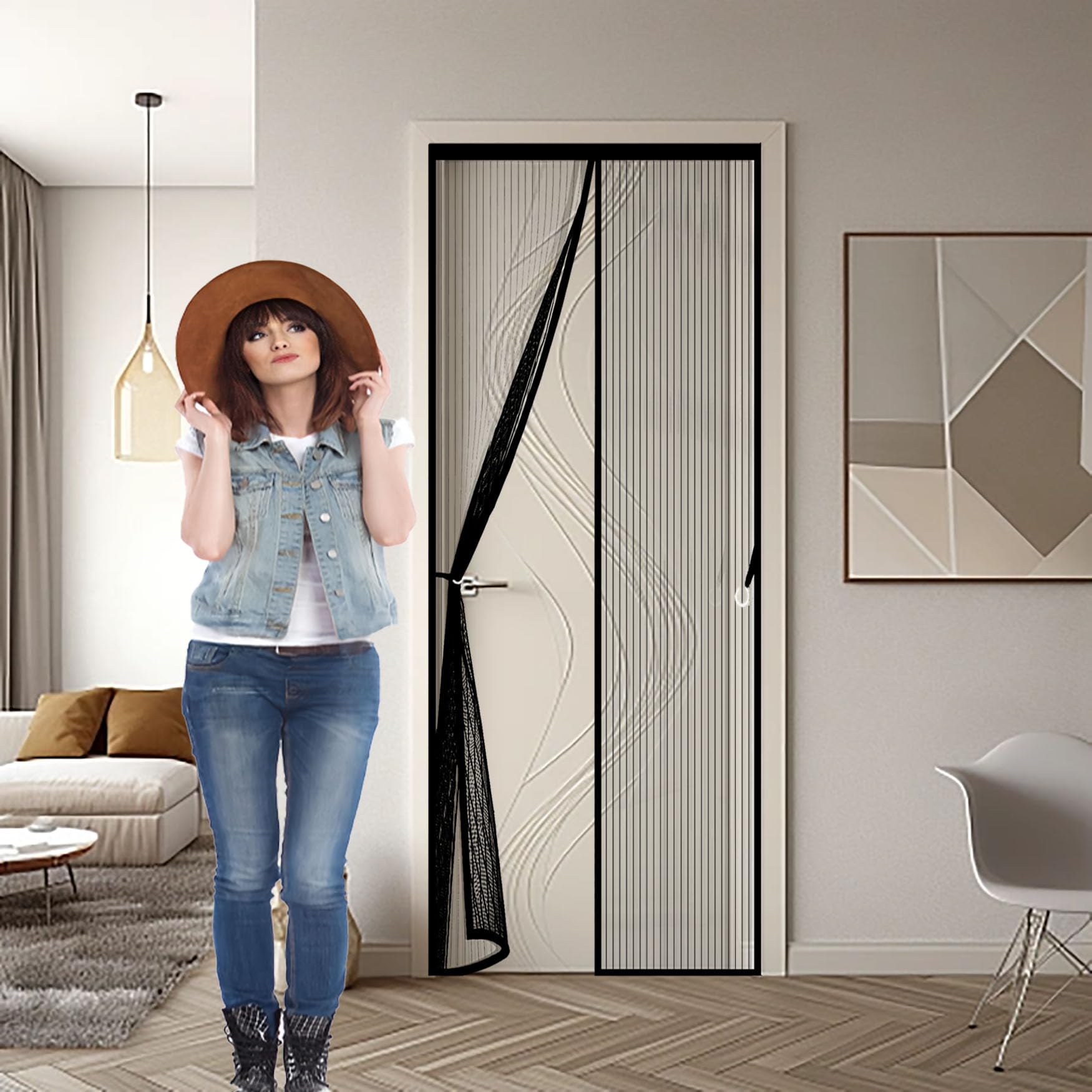 Moustiquaire porte fenetre magnetique pour un été sans mouches au balcon