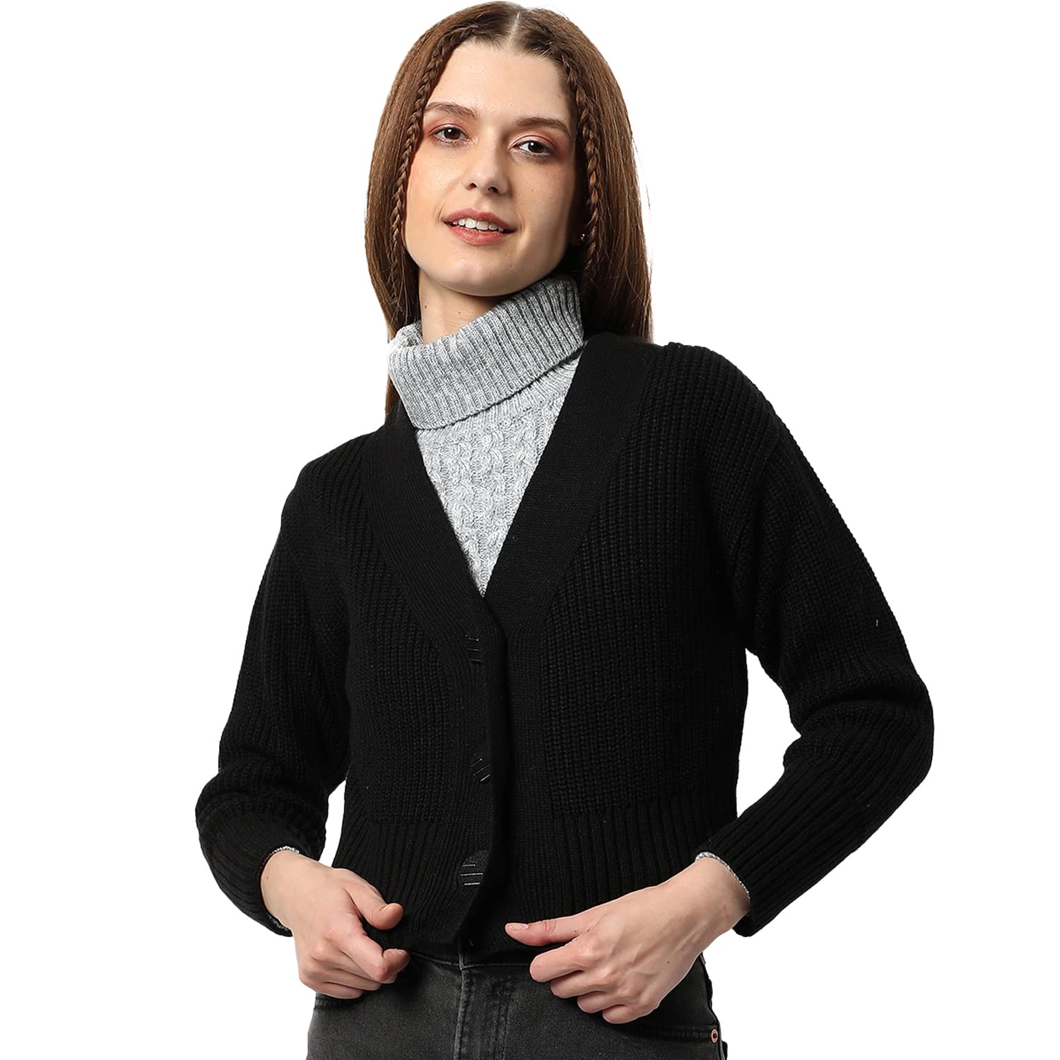 pinacolada Women's Regular Fit Cropped Co-Ords For Winter Wear | Full Sleeve | Shorts | Ribbed Co-Ords | Casual Co-Ords For Woman | Stylish Co-Ords For Women-picture-39