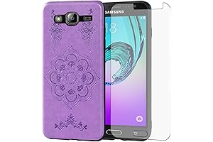 J3 2016 Case with [Screen Protector Included]- 2 in 1 Galaxy J3...