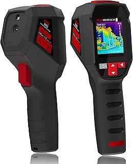 Wärmebildkamera 240×240 Auflösung 15 Farbpaletten Infrarot Wärmekamera -4°F bis 1022°F 25Hz Wiederaufladbare tragbare Wärmebildkamera mit Laserpointer 50°FOV für Hausinspektion HVAC