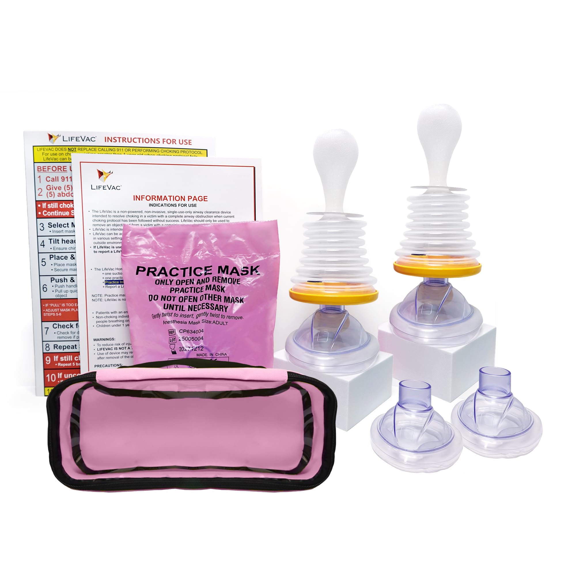 Amazon.com: LifeVac Home & Pink Travel Kit Combo - Portable