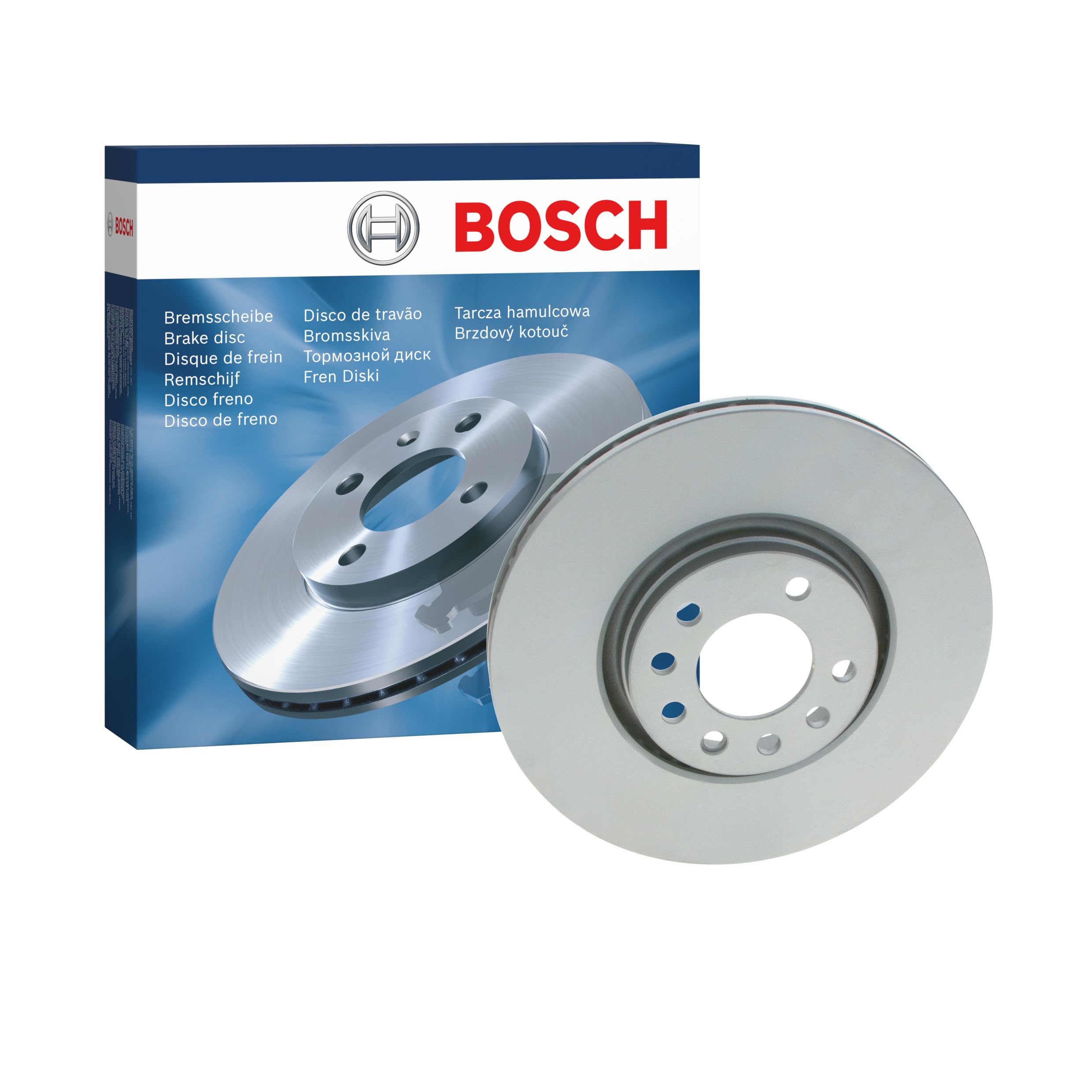 Disco de Freno Bosch BD1043 - Disco Ventilado, Alto Contenido en Carbono, 308 mm – Eje Delantero – Certificado ECE-R90 – Excelente Refrigeración y Reducción de Ruido, Anticorrosión – 1 Unidad