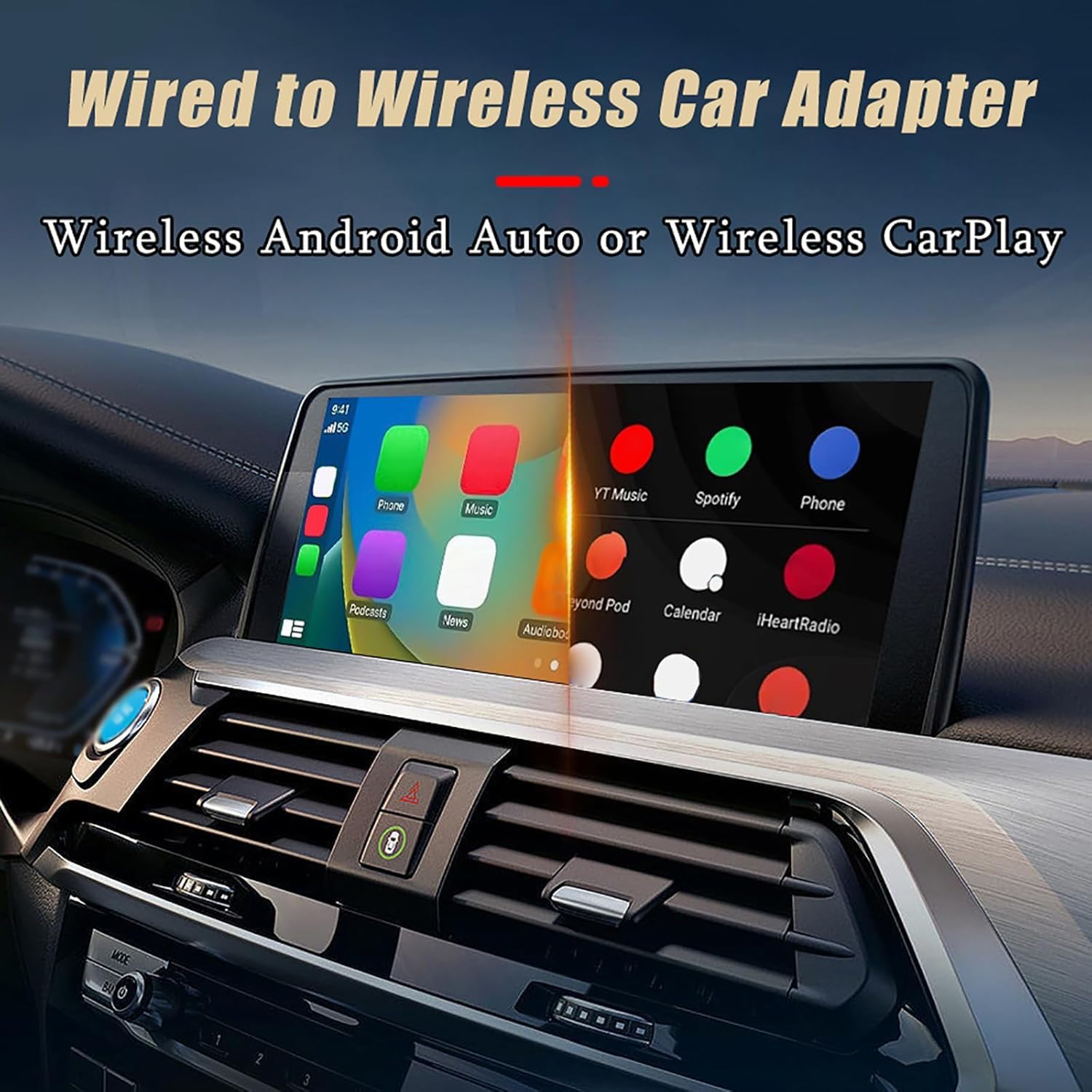 Adaptador CarPlay Inalambrico para Jeep Gladiator 2020–2025