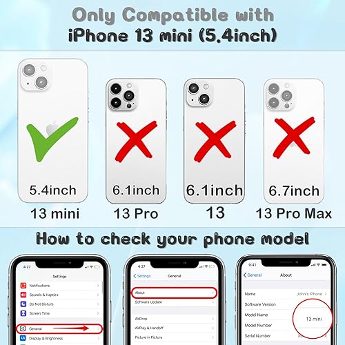 Miniatura 2 de oqpa Funda para iPhone 13 Mini, diseño de personajes 3D de dibujos animados para niñas, niños, mujeres, adolescentes, funda Kawaii única divertida y