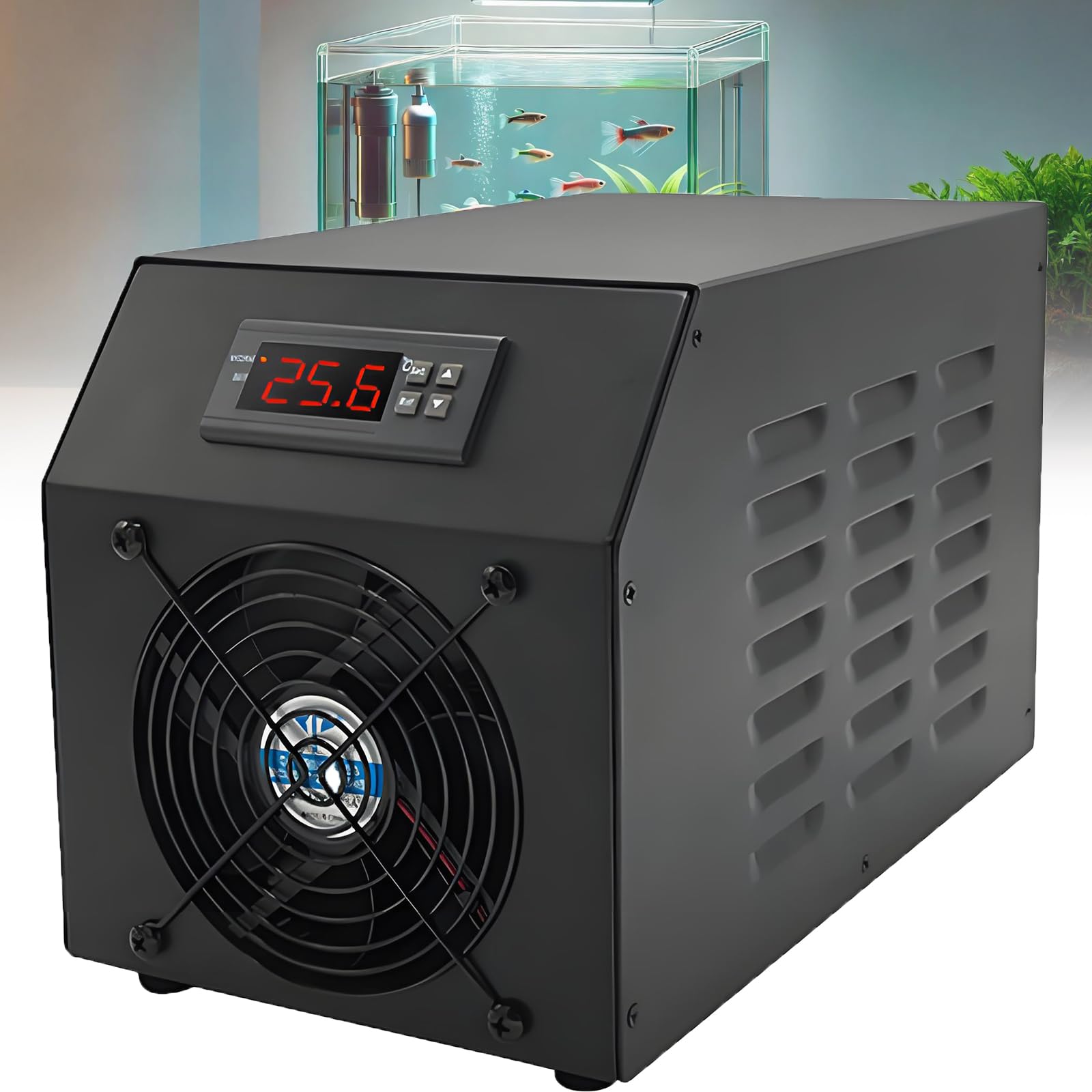 Whisper-Quiet 200W Electronic Fish Tank Chiller for Bedrooms Heat&Cool