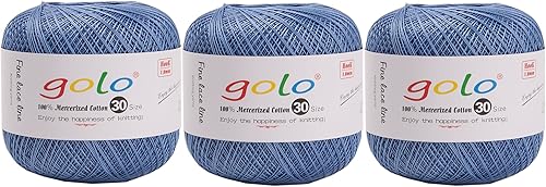 Miniatura 163 de golo Hilo de ganchillo para tejer a mano tamaño 30 hilo de tatuaje Hibiscus color-166 166-Hibiscu,oro 160,202 Azul Mar,203 Aguacate,206 verde,208