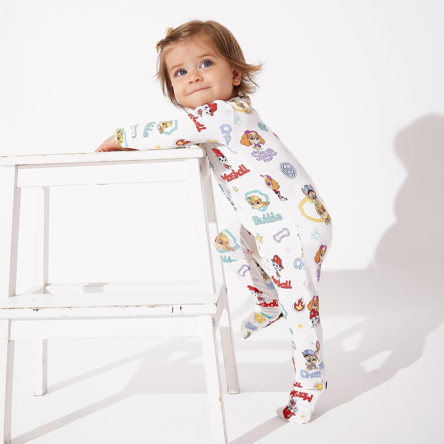Bellabu Bear Paw Patrol Rayon from Bamboo Convertible Footie for Baby Boys & Girls