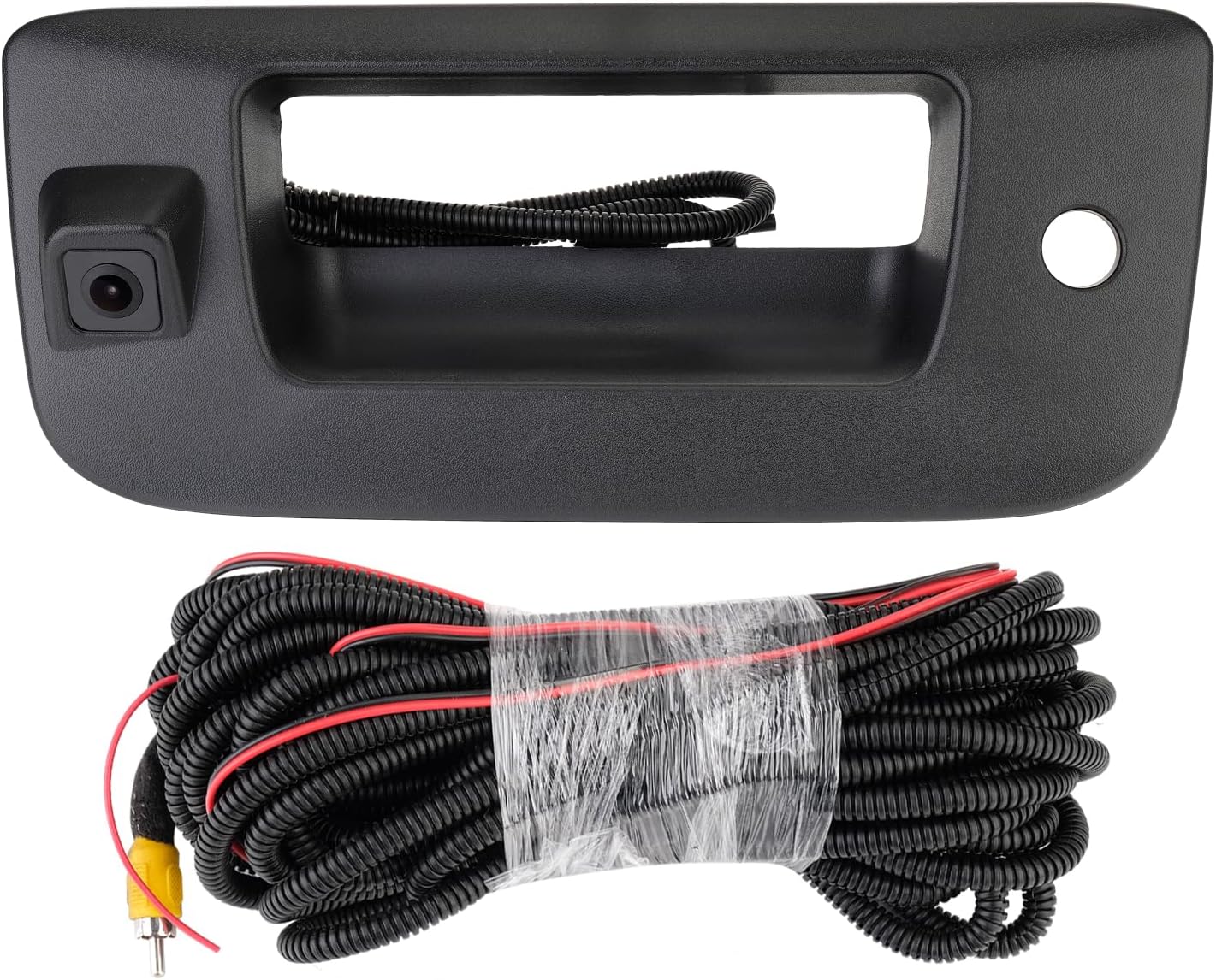 Tailgate Handle Backup Camera Compatible with 2007-2013 Chevrolet Silverado/GMC Sierra 1500 2500 HD Pickup Reversing Backing Camera Handle Tailgate Lock RCA Connector Replaces # 22755304