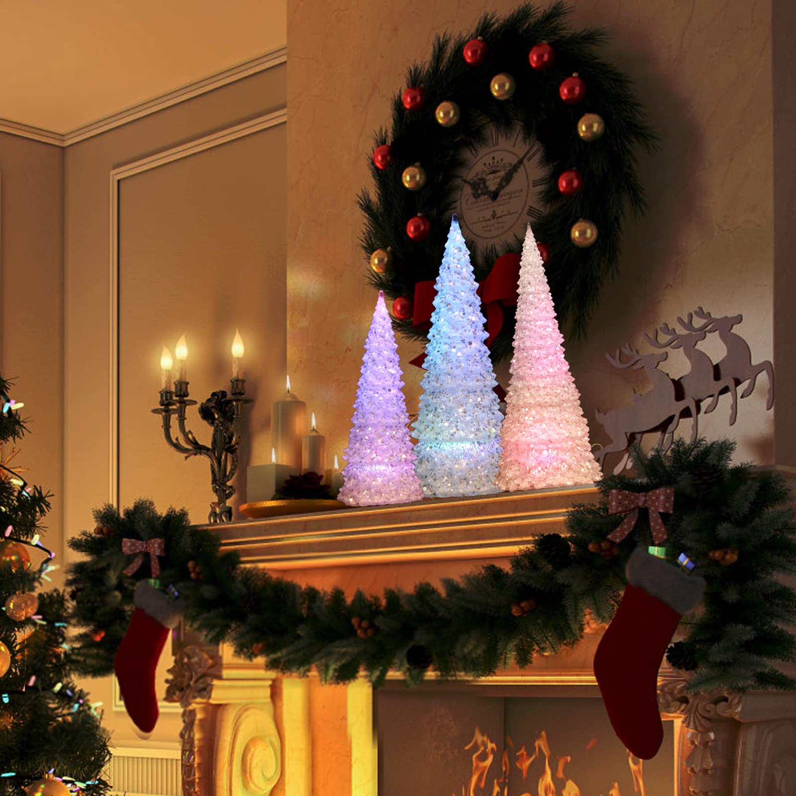 Amazon.co.jp: クリスマスツリー LEDグリッタークリスマスツリー