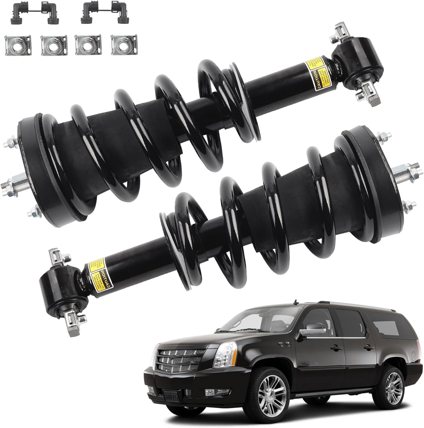 Generic 19353951 580-435 2Pcs Front Struts Shock Absorber Assembly w/Magnetic with Electronic Suspension Compatible with 2007-2014 Cadillac Escalade Chevy Tahoe Suburban Gmc Yukon Sierra 1500