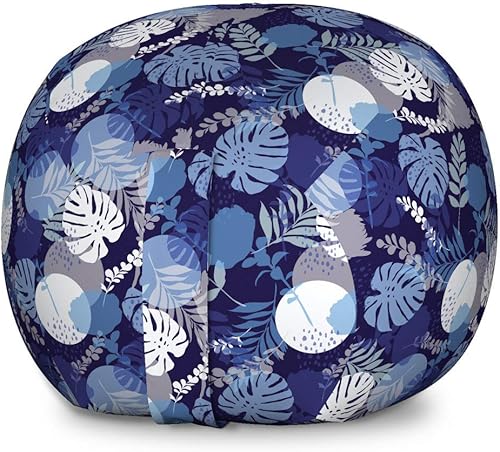 Miniatura 214 de Lunarable Silla de almacenamiento para adolescentes, coloridos patines de estilo retro, para actividades juveniles, para niñas y niños, divertido