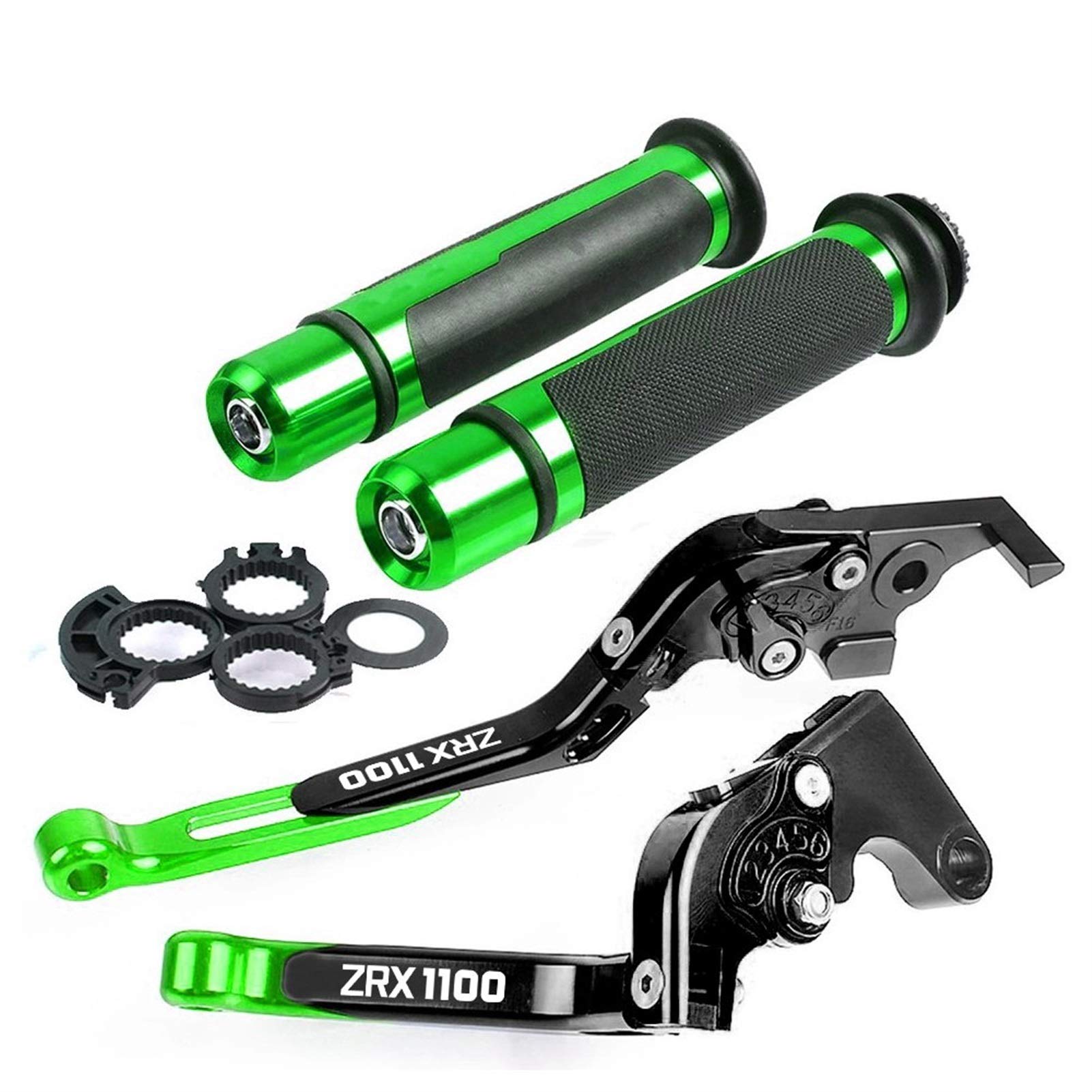 Leva Della Frizione Del Freno Moto Regolabile Pieghevole Freno Frizione Leve Manubrio Manopole Per Kawasaki ZRX1100 1999-2007 2001 2002 2003 2004 2005 (Colore : J)