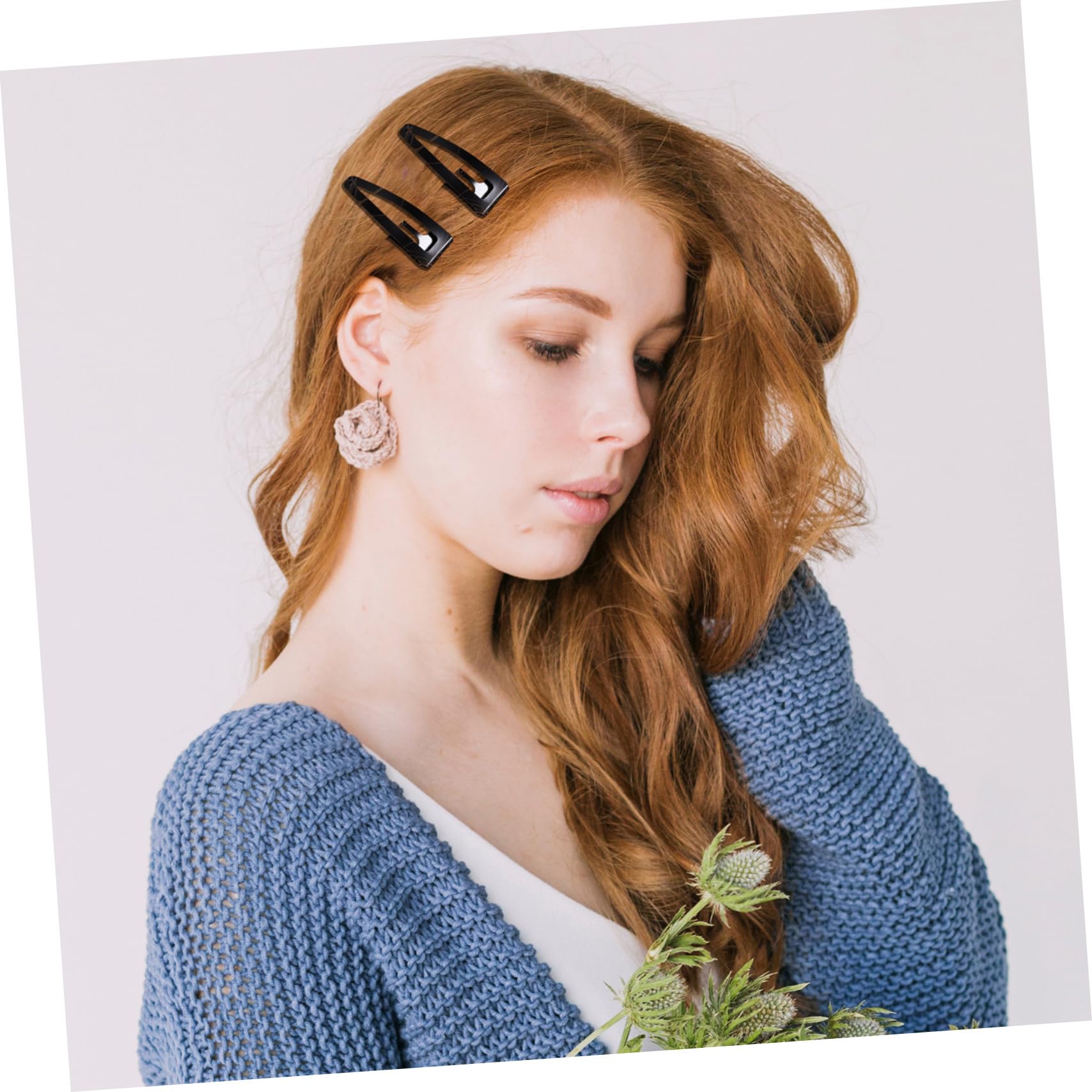 40 Pinces à Cheveux Pour Filles Et Femmes, Petites Pinces Métal, Assorties Couleurs Noir, Rose Doré, Bleu Ancien, Rouge Ancien, Accessoires Coiffure Quotidiens Et Fêtes