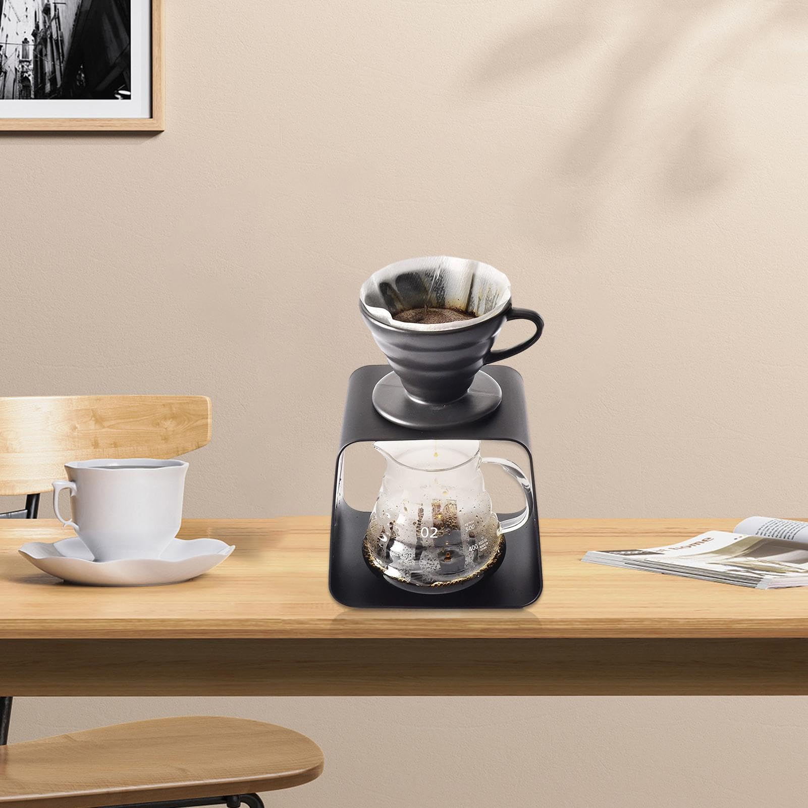 Kaffee-Tropfen-Ständer, tragbares Kaffeemaschinen-Zubehör mit runden Löchern