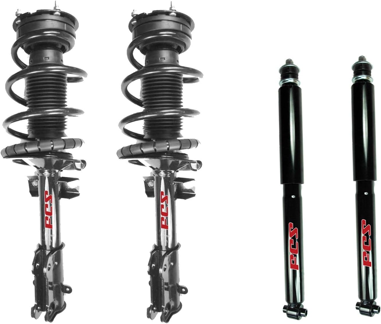 FCS Front Struts and Coil Springs Rear Shocks Kit For Ford Mustang Base GT 05-10