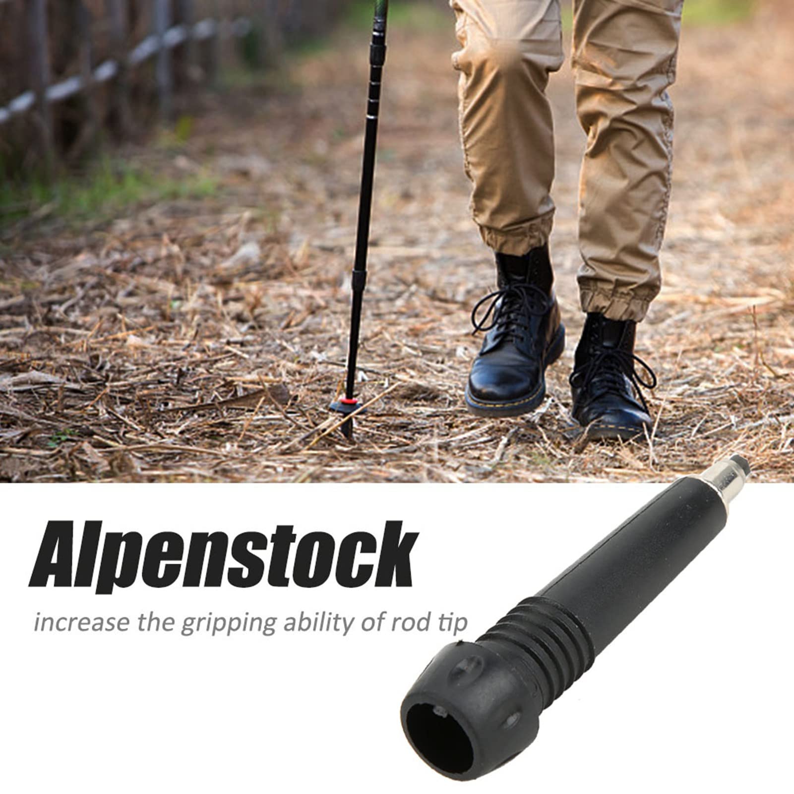 4 Pcs Trekking Poles Universal Carbide Tips, Hiking Stick Tips, Hiking Pole Tips,Portable Replacement Tip with Carbon Tungsten Steel, for Hiking Walking Treking