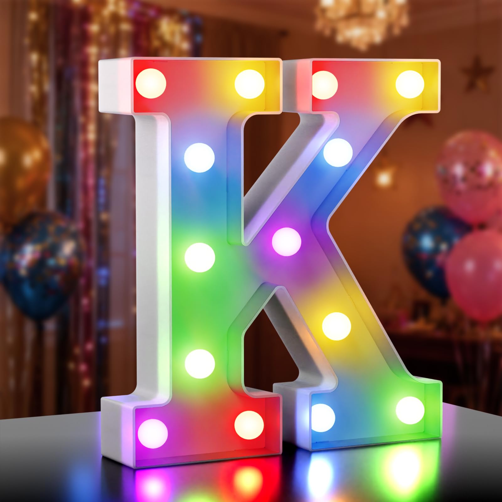 Ledido LED Light Up Marquee Numbers Sign - Cool & Warm Light up Numbers for 40th Birthday Decorations, LED Number Lights for Wedding Anniversary Grad Home Bedroom Table Wall Party Decor, Number 40 — view 77