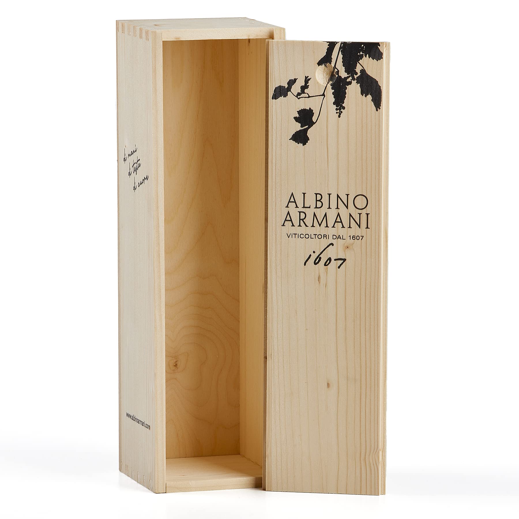 ALBINO ARMANI - GIFT AMARONE RISERVA - Confezione regalo in legno con logo da 1 bottiglia x 750 ml - 1x "CUSLANUS" Amarone della Valpolicella Classico Riserva DOCG