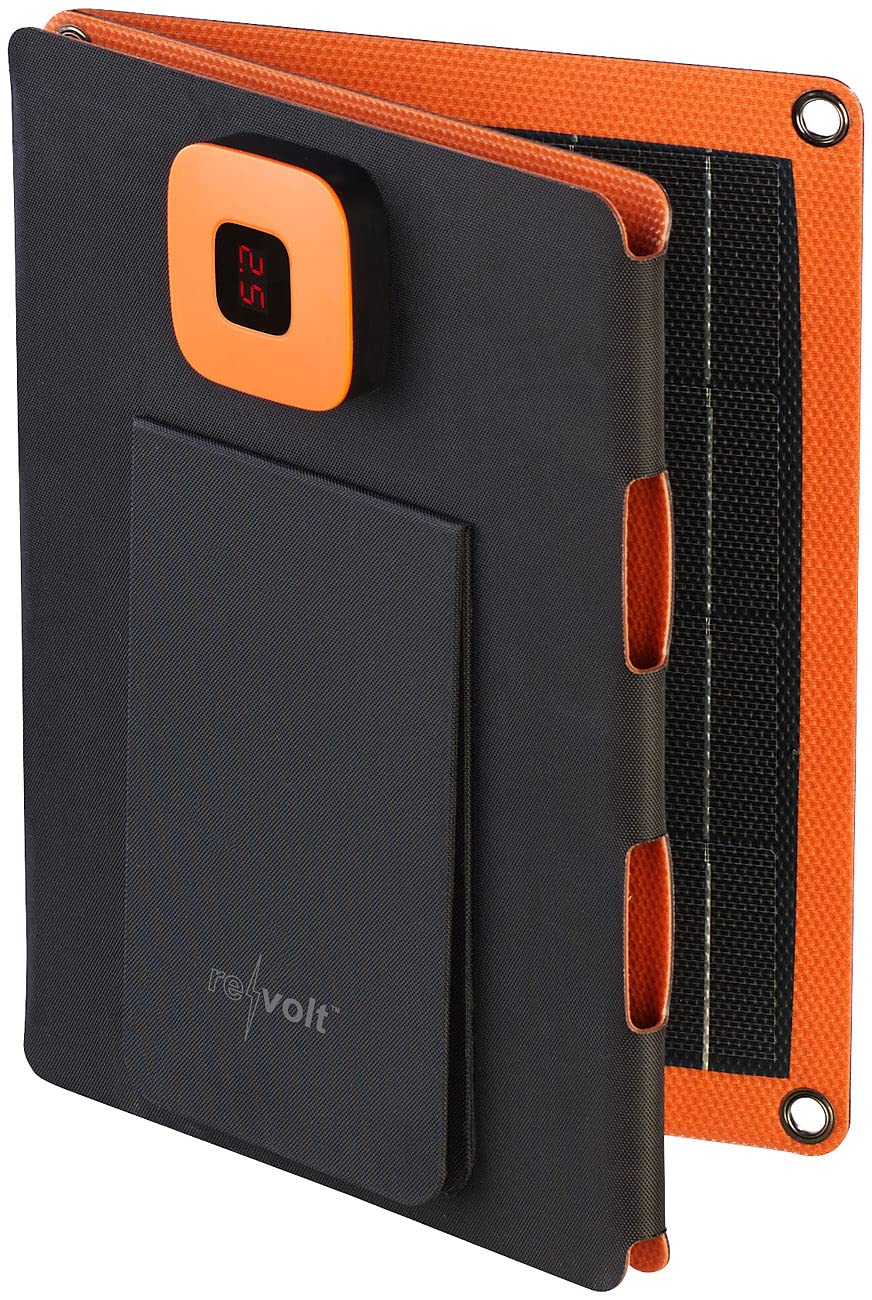 revolt USB c Solar Panel: 21-Watt-Solarpanel-Ladegerät, USB-C/-A, je 2,4 A, faltbar, IP65, ETFE (Falt Solarpanel, Solar Ladegerät mobil, 5V)