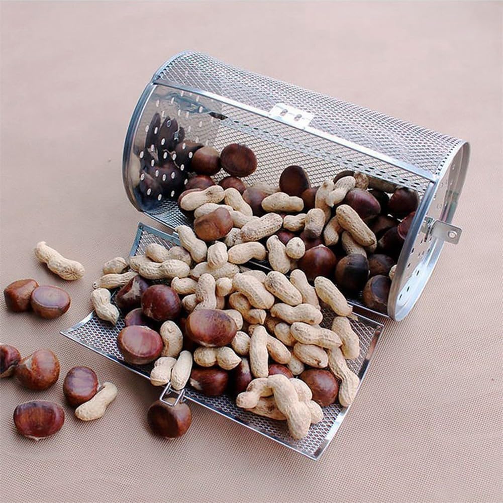 Cestello Per Friggitrice Ad Aria, Accessorio Di Ricambio Per Friggitrice Ad Aria Da 20,3 Cm, Con Manico, Cestello Rotondo In Acciaio Inox 18/8 Per Friggitrice Ad Aria, Pentola Istantanea, Forno