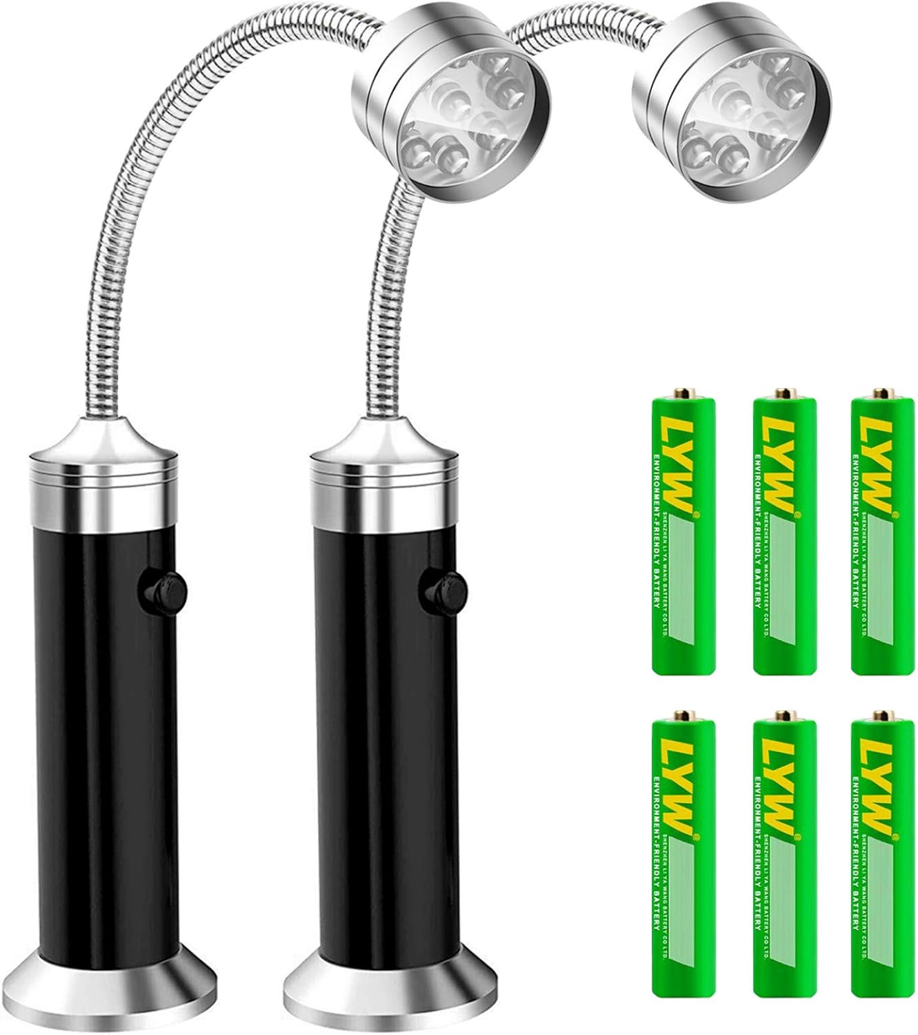 Barbecue Grill Light [Magnetic Base], UBEGOOD Grill Lights for BBQ with Super Bright LED Lights, 360 Degree Flexible Gooseneck, Weather Resistant, Batteries Included (2 Pack) : Patio, Lawn & Garden