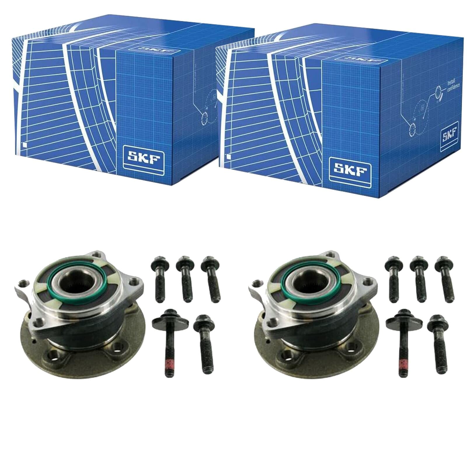 2X SKF Radlager-Satz hinten | 2x VKBA 3632 Kompatibel mit S60 I (384),S80 I (184),V70 II (285),XC70 I Cross Country (295)
