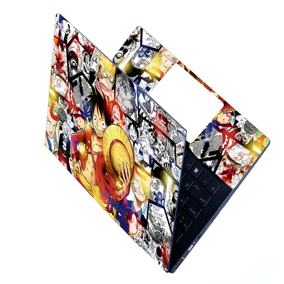 Image of Full Laptop Skin Stickers HD Quality Sticker for Laptops Upto 15.6 inch (Dustproof|Waterproof|Scratchproof|Reusable) - BE ONE PIECE FL1