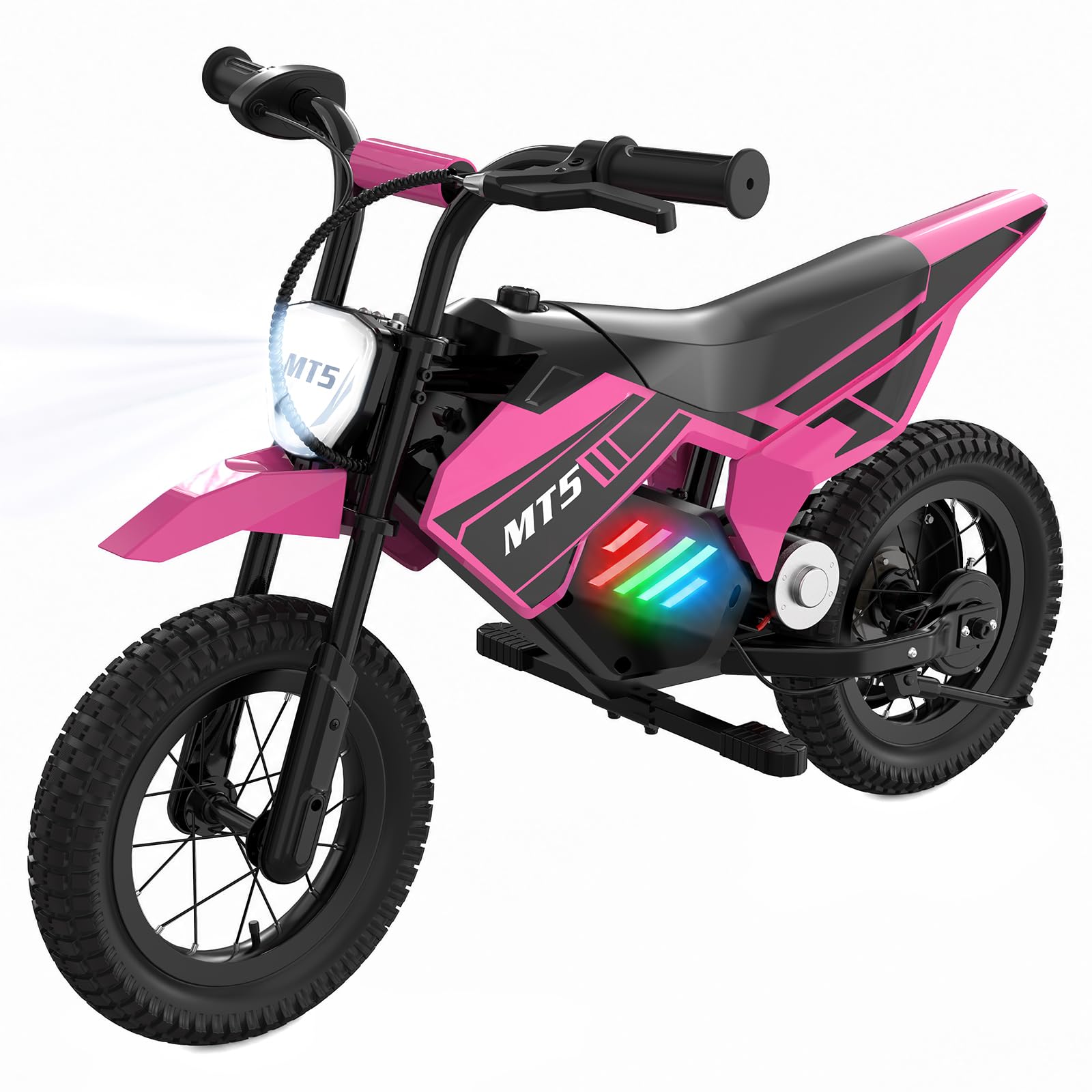 MEGA MOTION PRO Kids Electric Motorcycle, 150W Motor, 2 Speed Modes (8/16 km/h), 5.2Ah Battery, Up to 15 km Range, 12-Inch Air Tyres, LED Lights, Drum Brake, Max Load 40 kg
