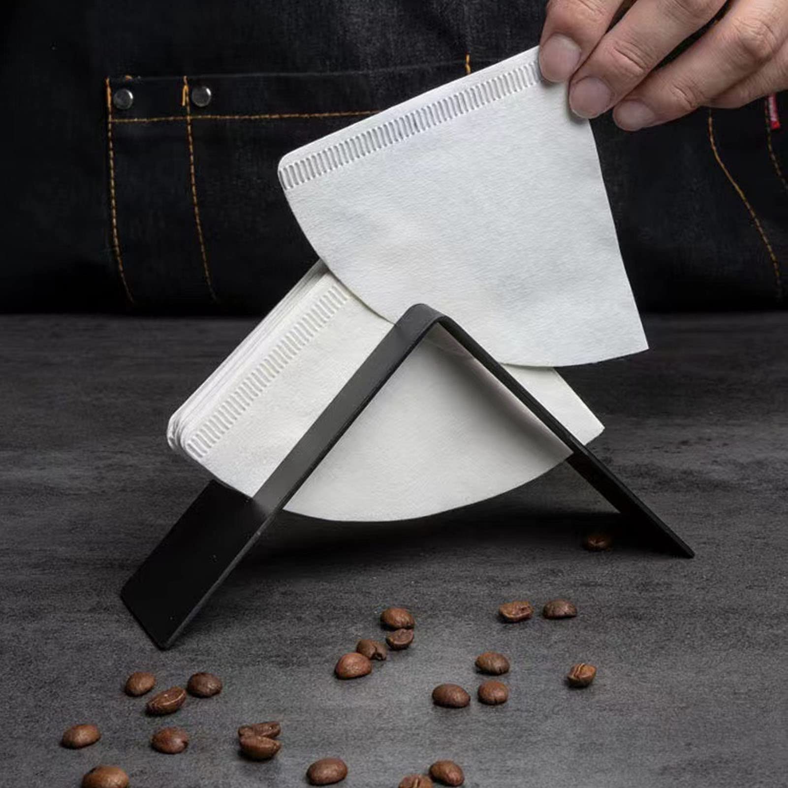 Porta carta da filtro per caffè in acciaio inossidabile