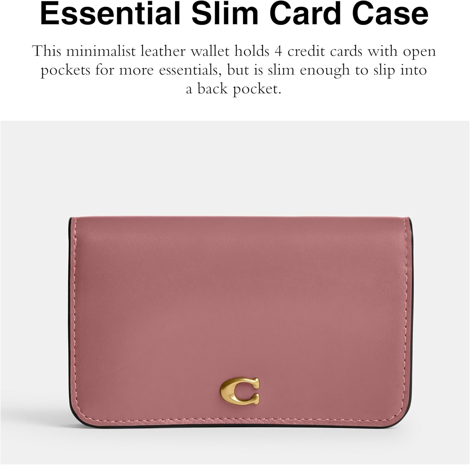 Refined Calf Leather Essential Slim Card Case - Image 2