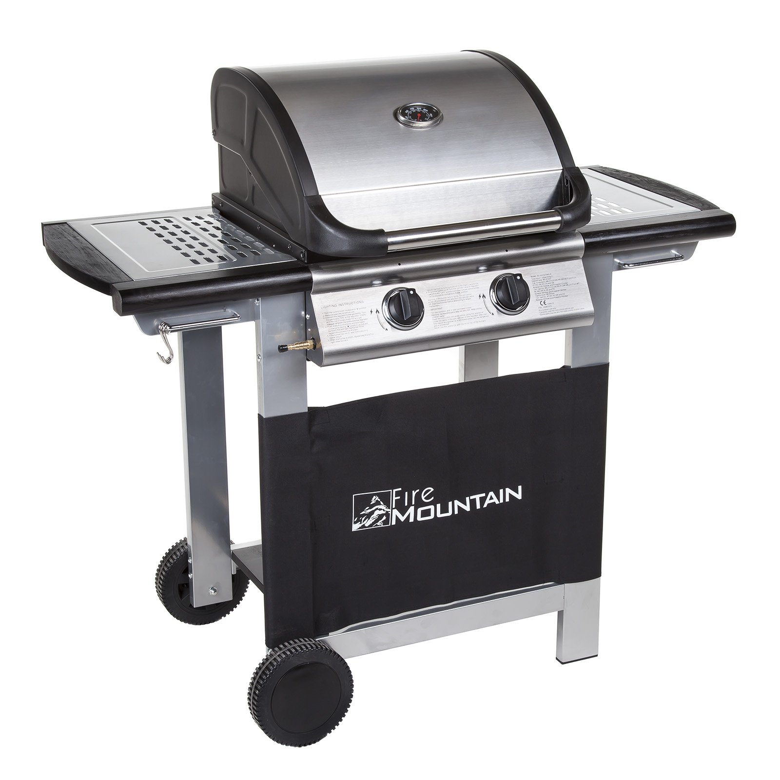 Fire Mountain Everest 2 Burner Gas Barbecue Premium Stainless Steel