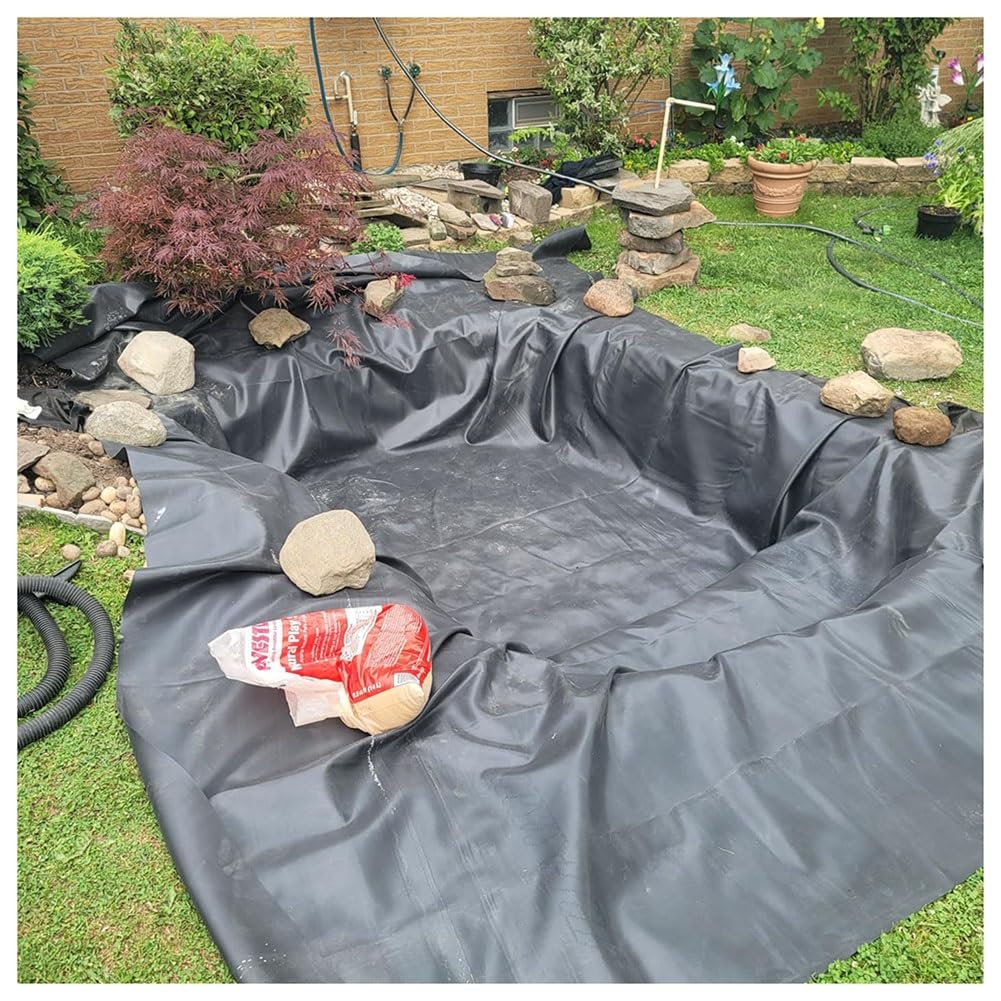 Telo di copertura per stagno esterno, 2 x 7 m, per stagni koi, giardino, stagni di pesci fuori terra e giardini acquatici interni, telone impermeabile