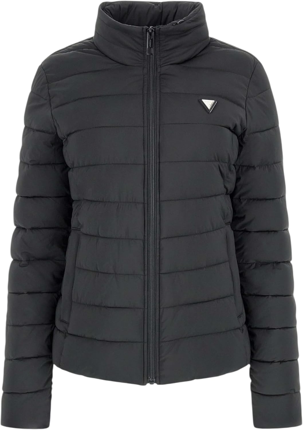 GUESS Womens Solid Heavy Diann Puffer Jacket