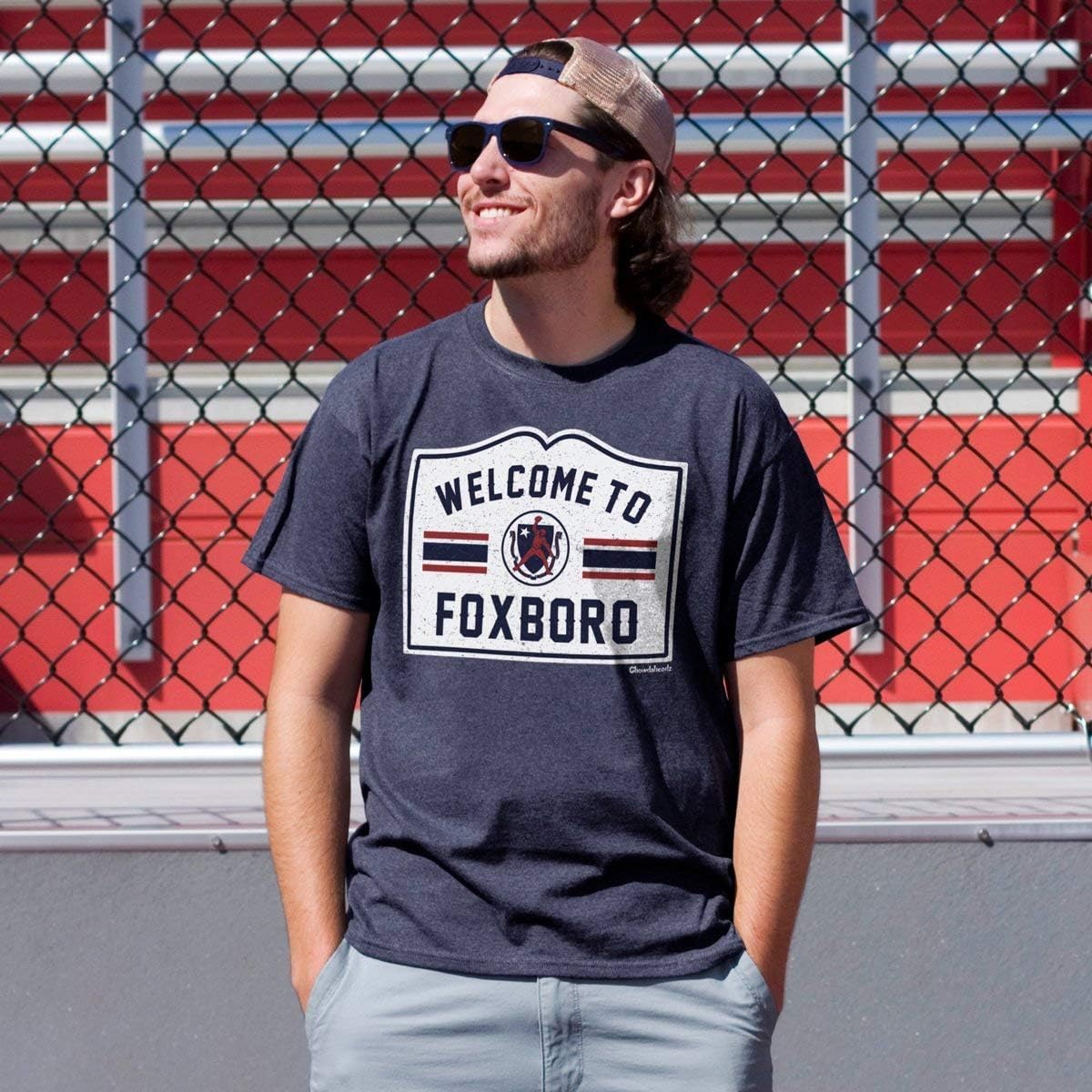 Chowdaheadz Welcome To Fenway Sign T-Shirt - Unisex Vintage Tee Soft Cotton Blend - Image 3