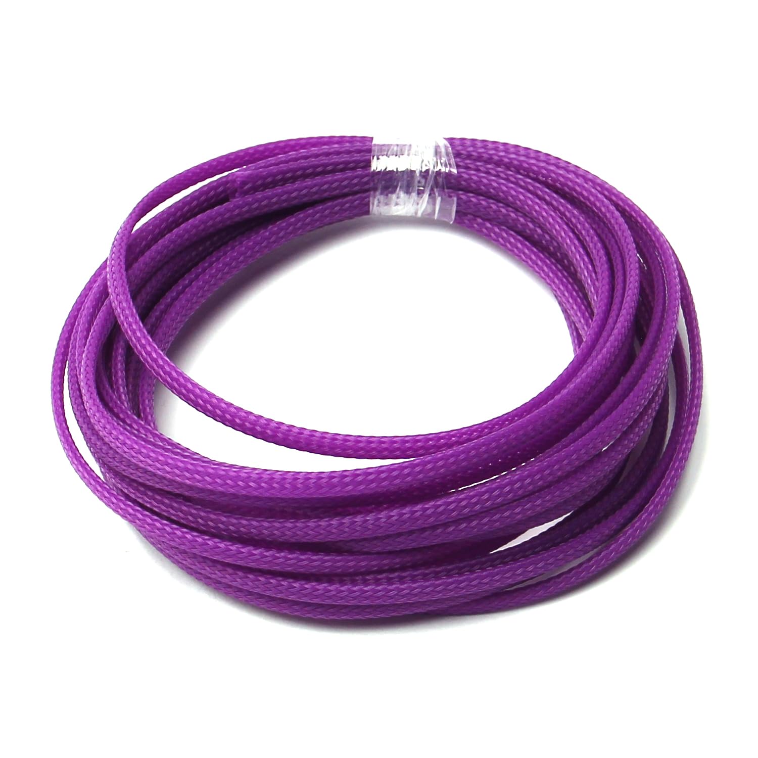 Funda Ajustable Para Cables - 4 Mm X 5 M, Color Blanco Y Rojo, Para Organizar Cables De Computadora O Automoción