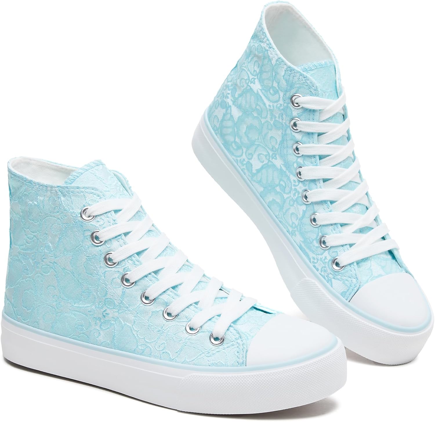 BENPAO Women's High Top - Breathable Canvas Sneakers