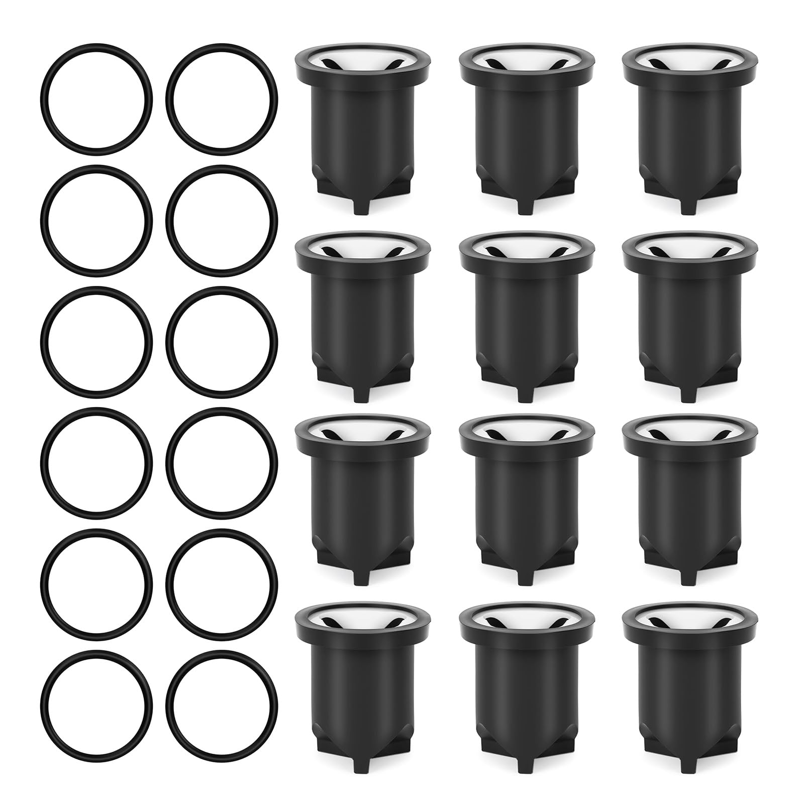 12Pcs Flush Valves Repair Kits with O Rings and Seals Replace Break Vacuum Breaker for Vacuum Breaker Maintenance Flushometer Repair Set
