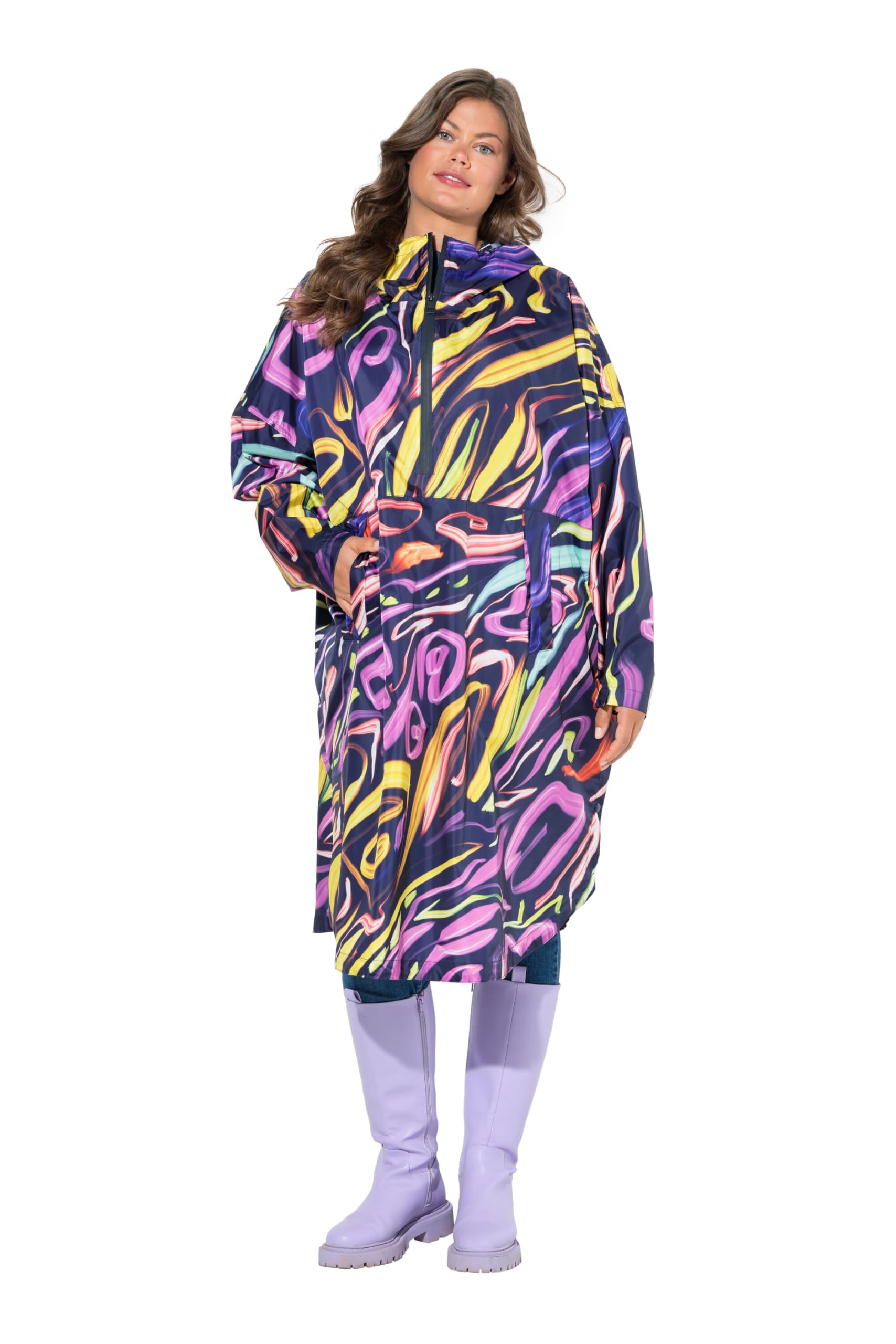 Laurasøn Funktions-Regencape, Unisex, Print, Kapuze 842975