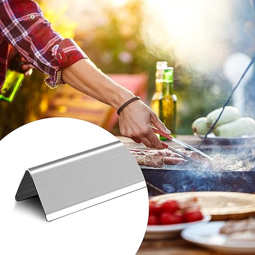 Miniatura 7 de Kalomo Piezas de repuesto para parrilla de gas de 21.5 pulgadas, Weber 7535,7534, placas de calor para parrilla de acero inoxidable, barras