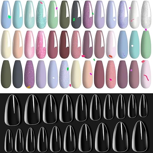 beetles Gel Polish Juego de uñas de 20 colores, colección Elixir curativo, kit de manicura con kit de uñas de gel, juego de extensión de uñas fácil