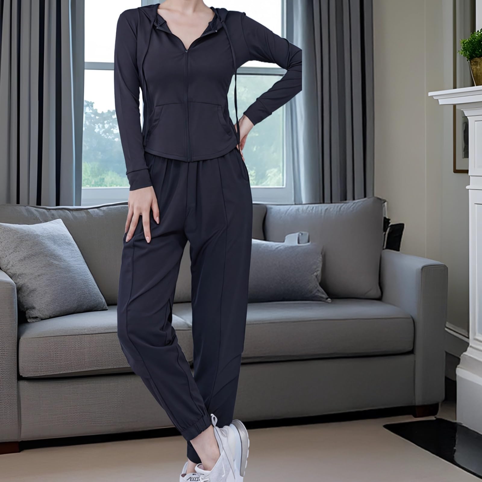 Xxl - Conjunto de entrenamiento de 3 piezas para mujer, brasier deportivo, chaqueta y pantalones deportivos, transpirable y tela