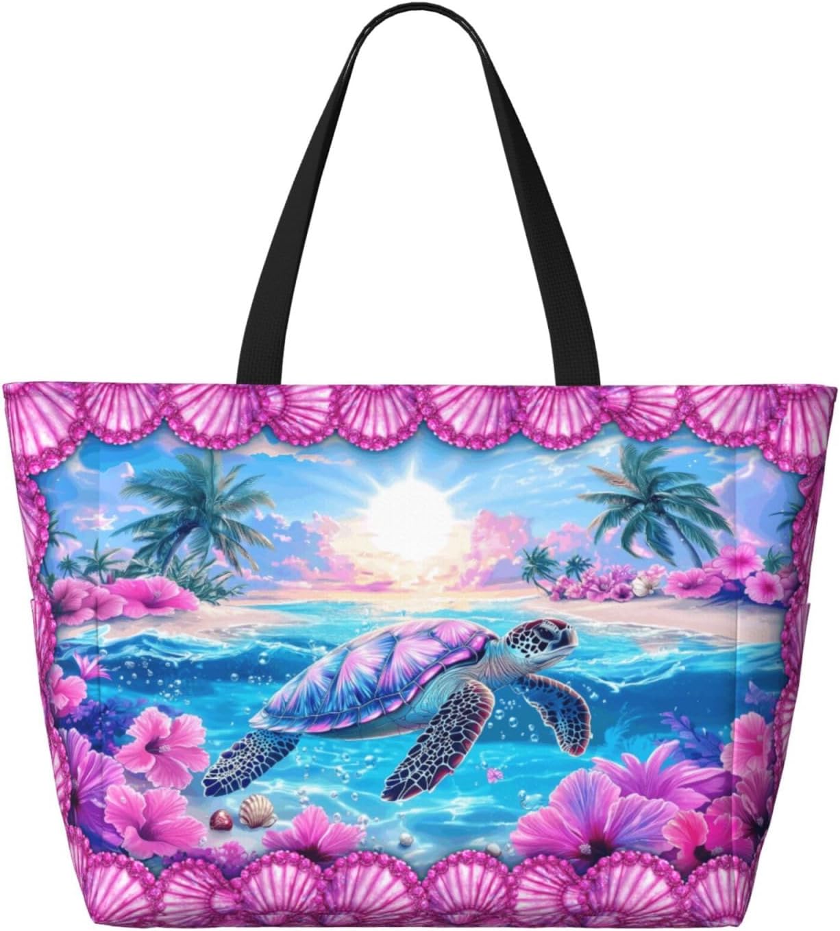 Extra Large Beach Bags For Women, Waterproof Beach Totes Bags For Women, Lightweight Foldable Pool Bag With Zipper