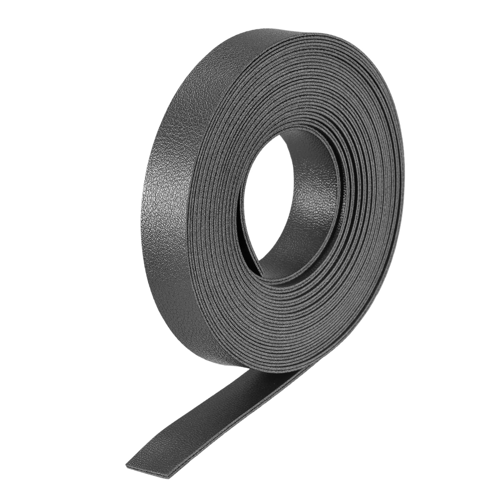 DMiotech 1 Pack 118 Inch 0.6 Inch Faux Leather Strip, Leather Strap Black for DIY Crafts Belts, Bags