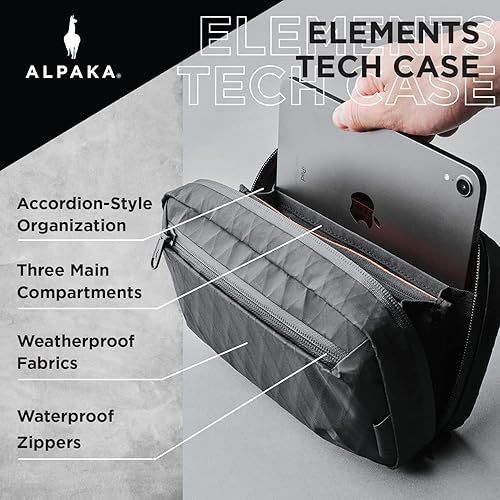 Miniatura 2 de ALPAKA Elements Tech Case - Funda organizadora de viaje para electrónica, cables, teléfono celular, bolsa tecnológica para accesorios electrónicos