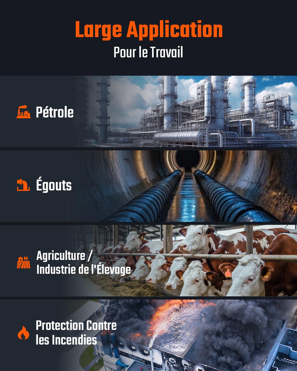 TOPTES Guard-633 Détecteur de Sulfure D'hydrogène, Détecteur H2S avec Capteur Précis, Réponse Rapide 0,5s, Autonomie 7 Jours, Plage d'Alarme Réglable, 3 Modes d'Alarme, Sécurité Antidéflagrante