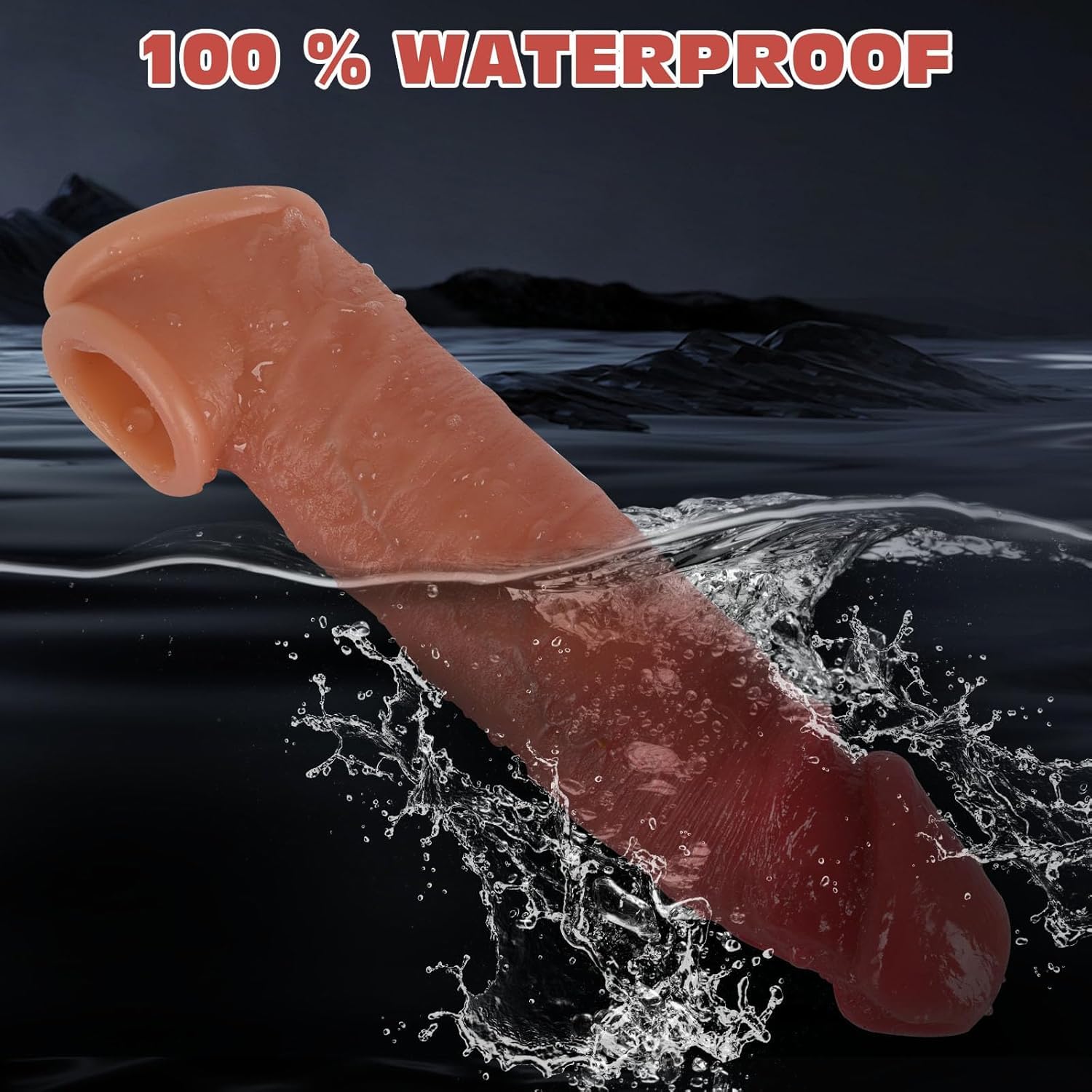 Guaina Pene con Anelli per Coppia, Medical Silicone Penis Sleeve con Cock Ring per Uomo, per Guaine Prolunghe e l'ingrandimento del pene, Ritarda l'eiaculazione Aumenta per L'erezione(YDL-035) (Flesh)
