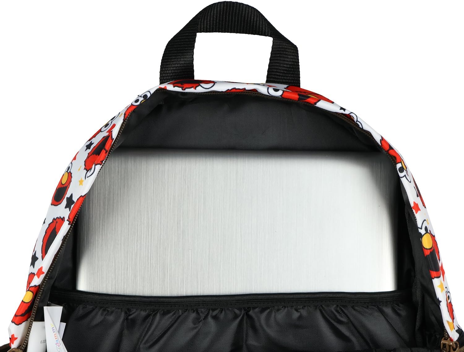 INTIMO Sesame Street Elmo Backpack – Kids School Bookbag with Laptop Sleeve, Padded Straps & Side Water Bottle Pockets 17"