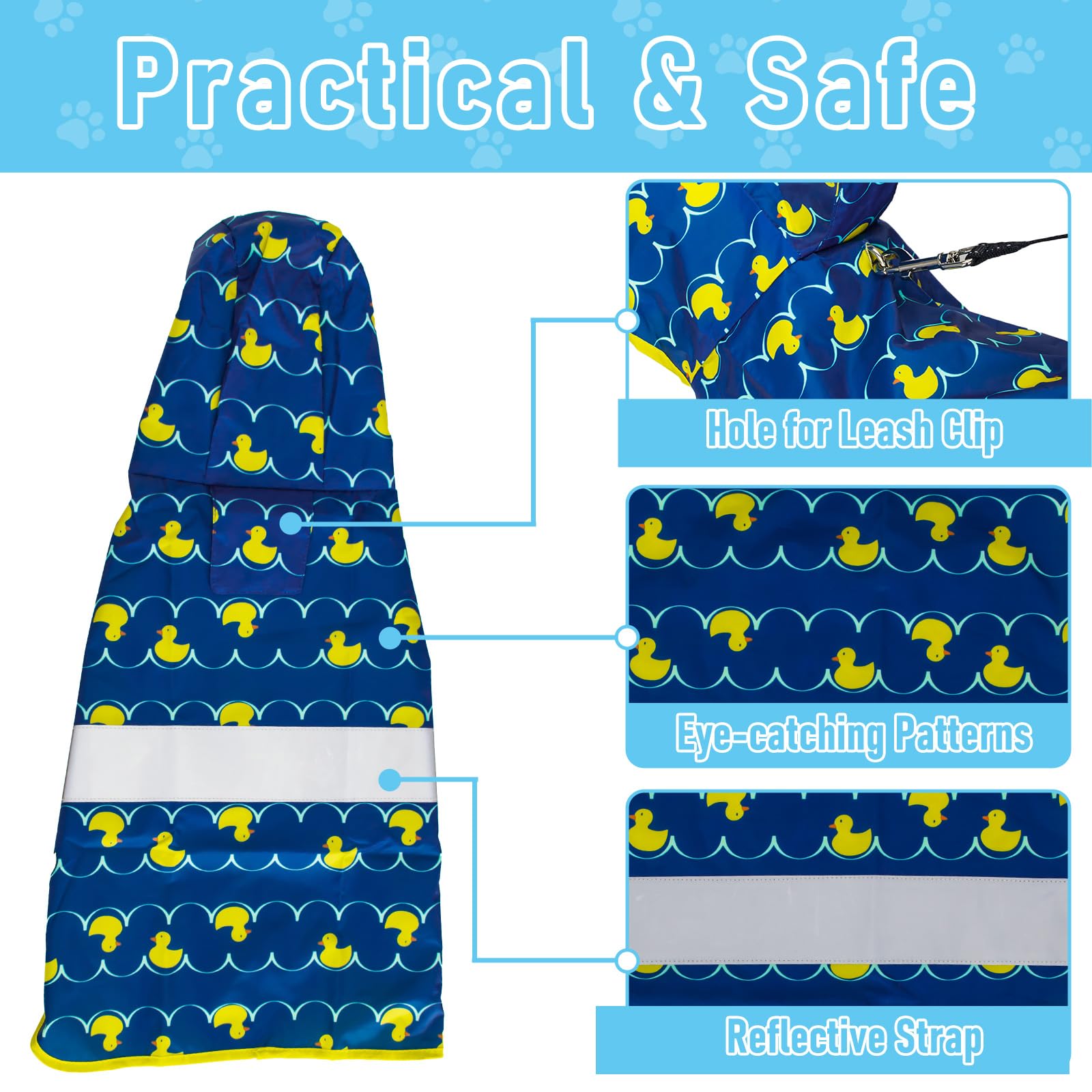 Giacca Impermeabile Per Cani KoKoBin - Riflettente, Ultraleggera, Con Cappuccio, Taglie M-XXL - Foto 4